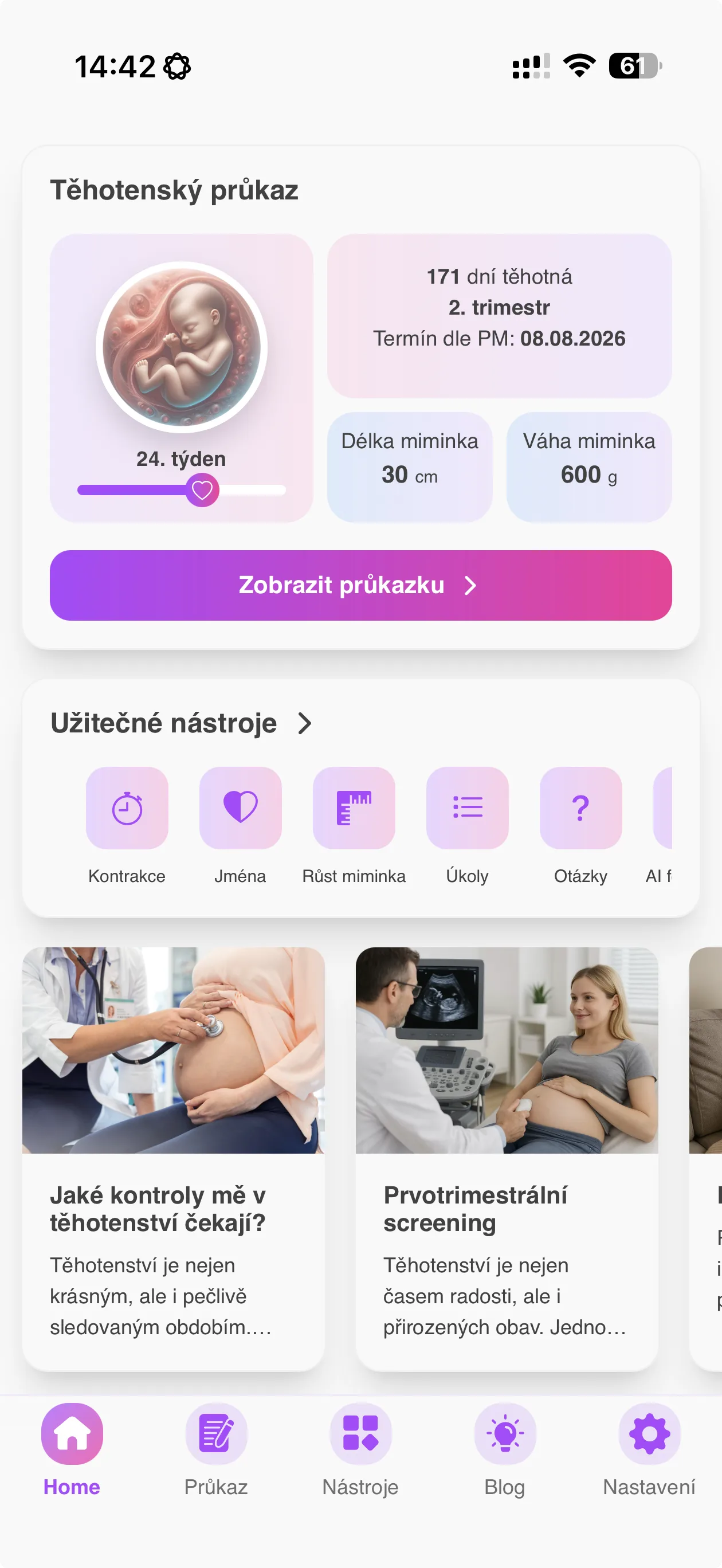 Digitální péče v těhotenství s pomocí AI